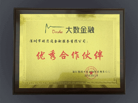 前海大数金融优秀合作伙伴
